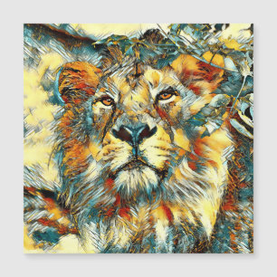 Carte Magnétique AnimalArt_Lion_002