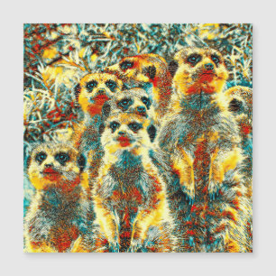 Carte Magnétique AnimalArt_Meerkat_001
