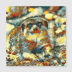 Carte Magnétique AnimalArt_Meerkat_003