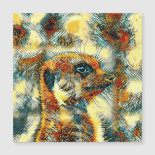Carte Magnétique AnimalArt_Meerkat_004