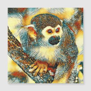 Carte Magnétique AnimalArt_Monkey_001