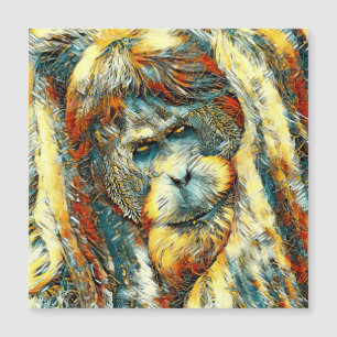 Carte Magnétique AnimalArt_OrangUtan_006