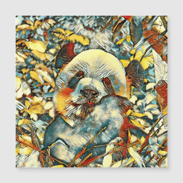 Carte Magnétique AnimalArt_Panda_012 (Devant)