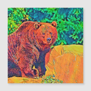 Carte Magnétique AnimalColor_Bear_001