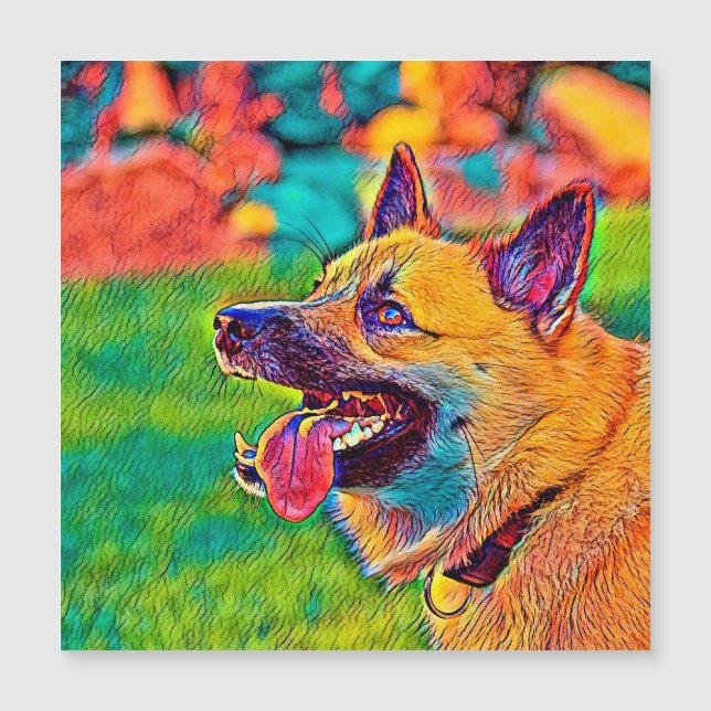 Carte Magnétique AnimalColor_Dog_019 (Devant)