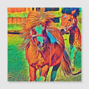 Carte Magnétique AnimalColor_Horse_001