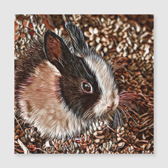 Carte Magnétique AnimalMix_Lapin_005 (Devant)