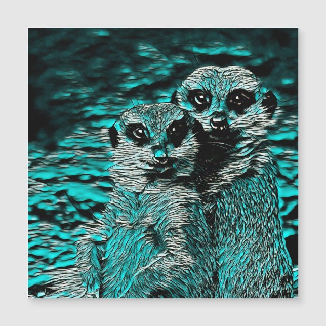 Carte Magnétique AnimalMix_Meerkat_001 (Devant)