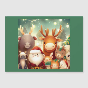 Carte Magnétique Animaux de Noël 8