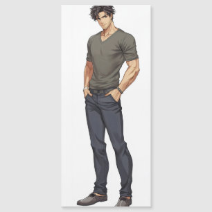 Carte Magnétique Anime Man Handsome Zaddy