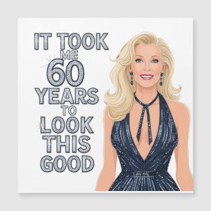 Carte Magnétique Anniversaire 60 ans maman