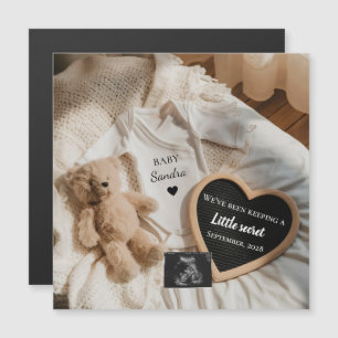 Carte Magnétique Annonce de grossesse ours minimal Bearly Wait