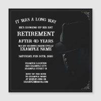 Annonce de retraite avec cowboy dans une demi-ombr