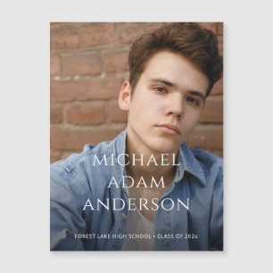 Carte Magnétique Annonce magnétique de photo de remise de diplômes 