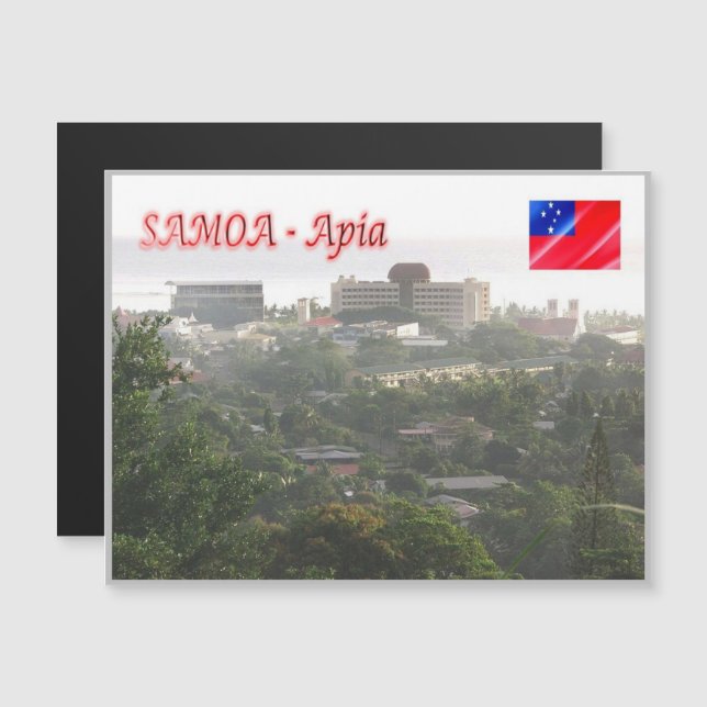 Carte Magnétique Apia Upolo - Samoa - (Devant / Derrière)