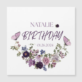 Carte magnétique Aquarelle Vintage Collection Flor