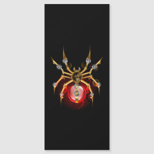 Carte Magnétique Araignée en vapeur noire