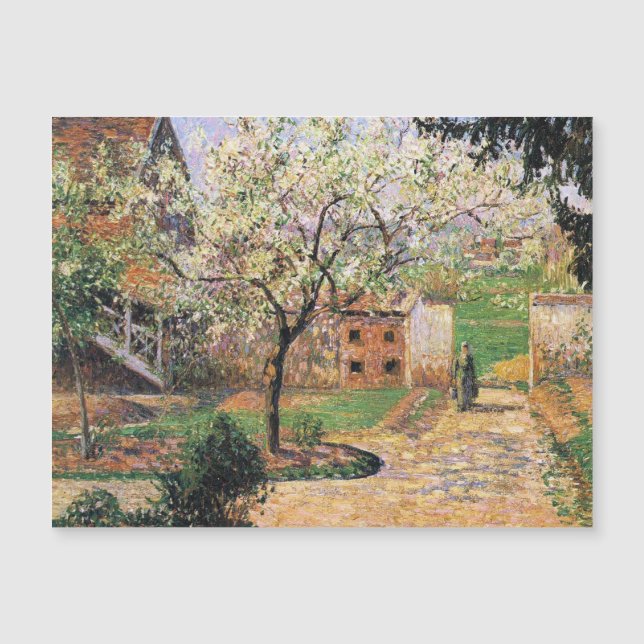Carte Magnétique Arbre à prune, Eragny Camille Pissarro (Devant)