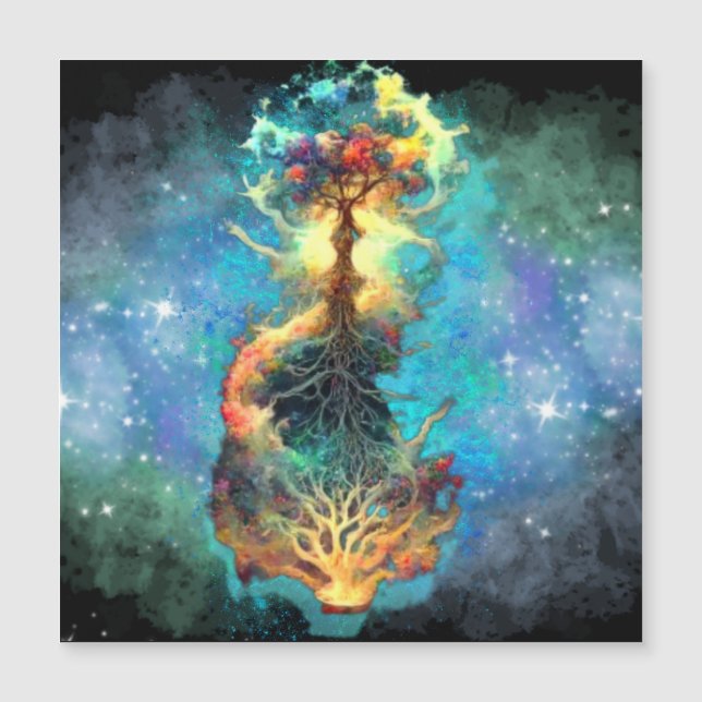 Carte Magnétique arbre céleste de vie (Devant)