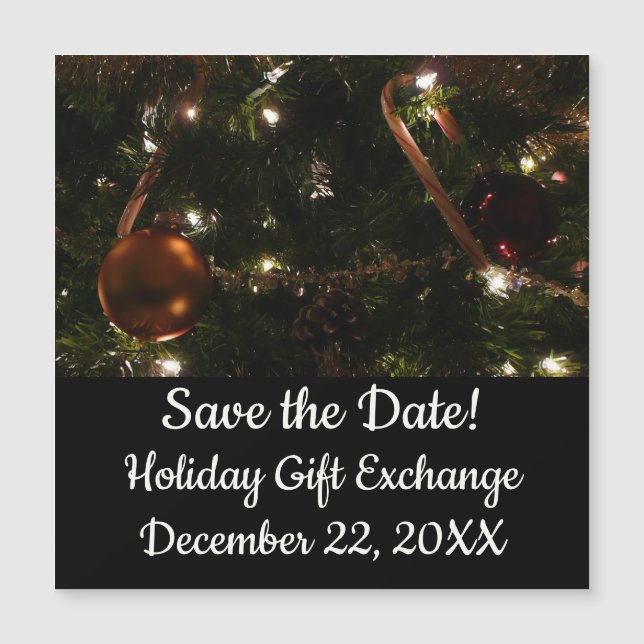 Carte Magnétique Arbre de Noël III Lieu de vacances (Devant)