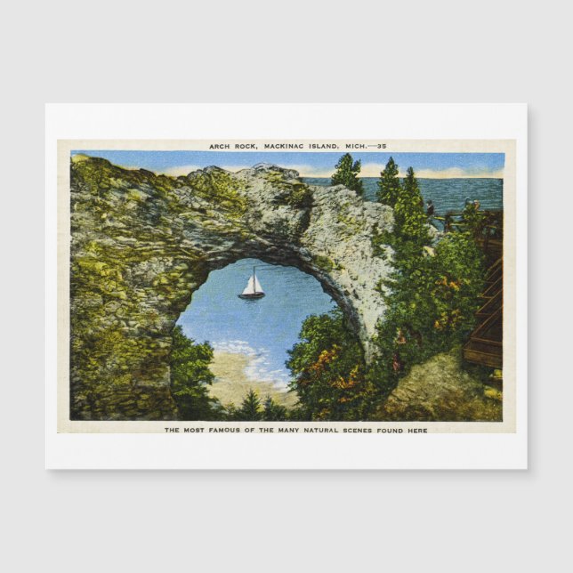 Carte Magnétique Arch Rock Mackinac Island, Michigan (Devant)