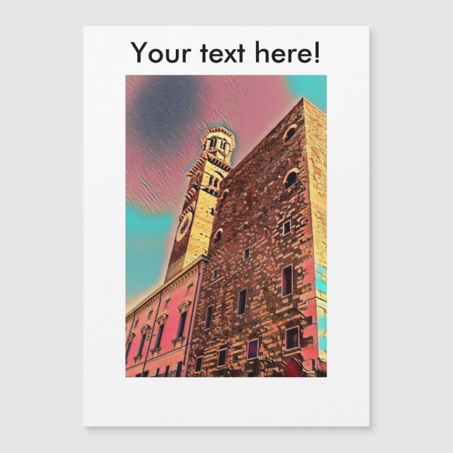 Carte Magnétique Architecture en Italie (Devant)