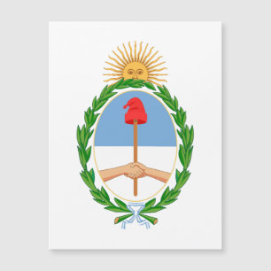 Carte Magnétique Armoiries de l'Argentine symbole emblème drapeau
