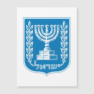 Carte Magnétique Armoiries de pays Israël symbole emblème drapeau