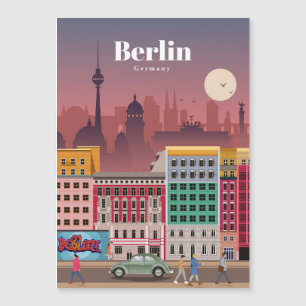 Carte Magnétique Art de voyage Voyage à Berlin Allemagne