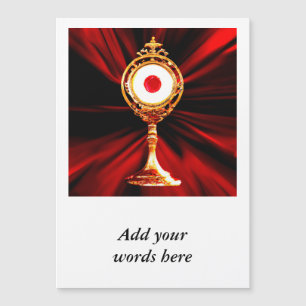 Carte Magnétique Art IA d'un miracle eucharistique