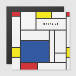 Carte Magnétique Art Moderne Géométrique Minimaliste De Stijl Mondr