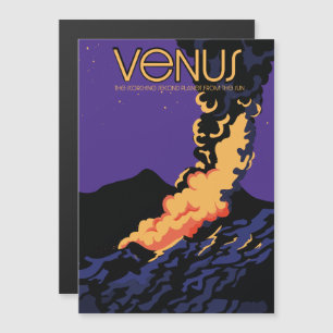 Carte Magnétique Art spatial de la planète Vénus