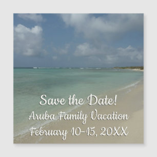 Carte Magnétique Aruba Beach II Enregistrer la date