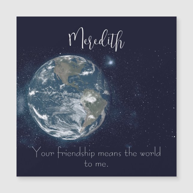 Carte magnétique Awesome Friendship (Devant)