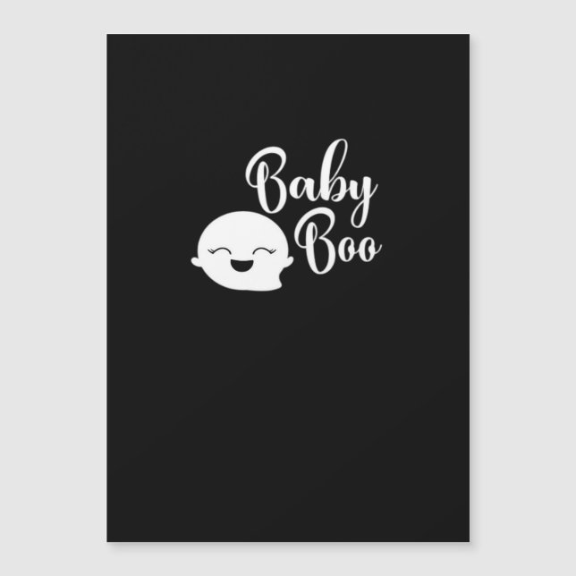 Carte Magnétique Baby Boo Halloween  (Devant)