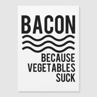 Carte Magnétique Bacon ! ! Parce que les légumes bougent