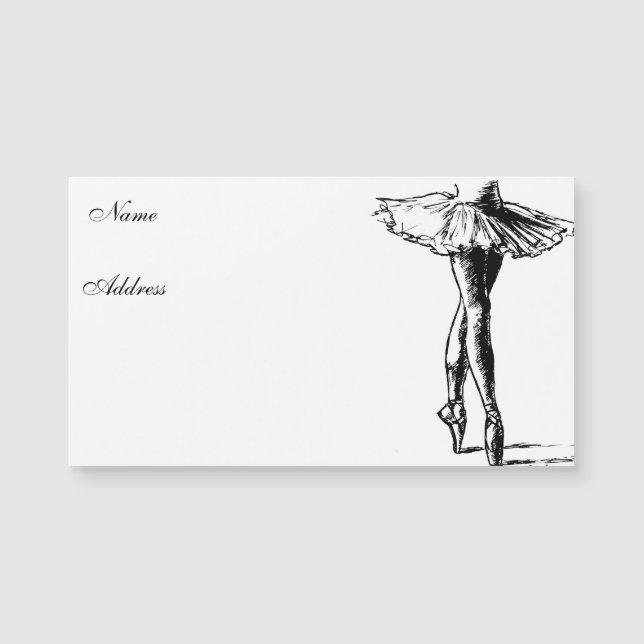 Carte Magnétique Ballet (Devant)