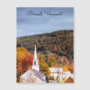 Carte Magnétique Barnet, Vermont, couleurs de l'automne