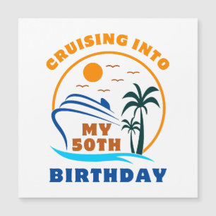 Carte Magnétique Bateau pour mes 50 ans de croisière