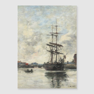 Carte Magnétique Bateau sur les Touques Eugene Boudin(Français, 182
