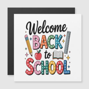 Carte Magnétique Bienvenue au retour à l'école