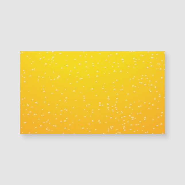 Carte Magnétique Bière Lager avec de minuscules bulles (Devant)