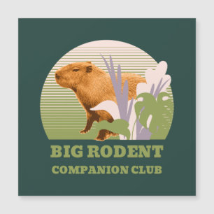Carte Magnétique Big Rodent Companion Club Capybara