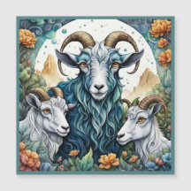 Carte magnétique Billy Goats Gruff
