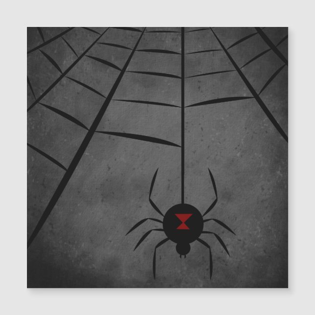 Carte Magnétique Black Widow Web (Devant)
