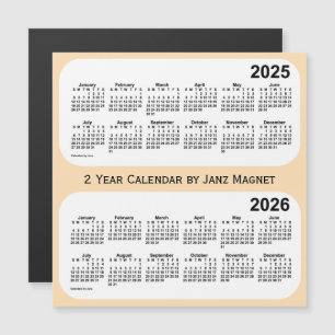 Carte Magnétique Blé 2025-2026 calendrier de 2 ans par l'aimant de
