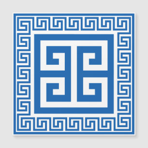 Carte magnétique bleue et blanche de Motif de clé