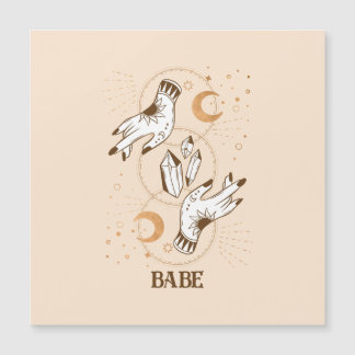 Carte Magnétique Boho Mystic Tarot Celestial Bachelorette voiture M
