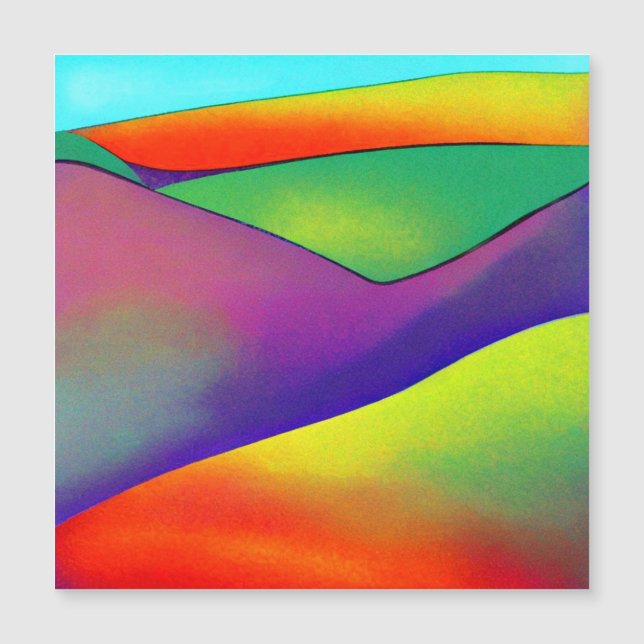 Carte Magnétique Bold Rainbow Hills (Devant)