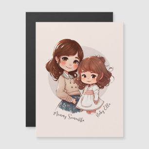 Carte Magnétique Bond adorable maman et fille (4)